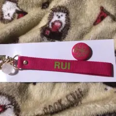 THERAMPAGE与那嶺瑠唯  缶バッジ＆フラッグストラップ