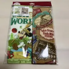 ディズニーシー　food &wine festival ミニタオル2枚セット