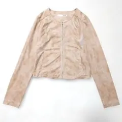 ロイヤルパーティー スエード カーディガン ジャケット 羽織り ベージュ ロイパ