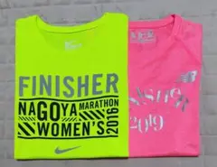 名古屋ウィメンズマラソン2016 & 2019 フィニッシャーTシャツ2枚セット