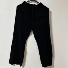 ウォッシュブルニットリブパンツ ユニクロ ブラックLサイズ