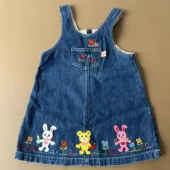 MIKI HOUSE デニムワンピース　90㎝
