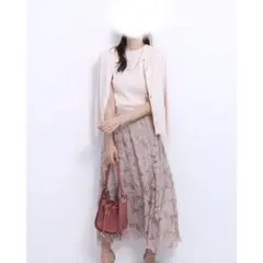JUSGLITTY マント風アンサンブル ニット トップス カーディガンのサムネイル