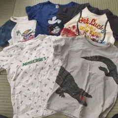 Tシャツ 110〜120センチセット売り、マイクラユニクロ