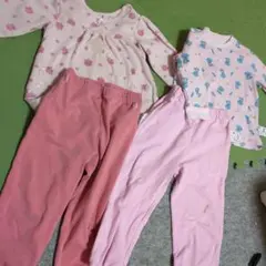 ユニクロベビーパジャマセット 90cm 2点セット