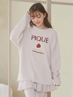 新品未使用】ジェラートピケ♡ベビモコケーキ柄 JQDプルオーバー 