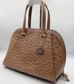 JRA オーストリッチ トートバッグ ターンロック 金金具 ロゴプレート 