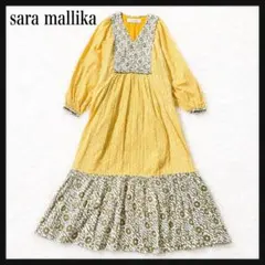 Sara mallika ロングワンピース グリーン - メルカリ