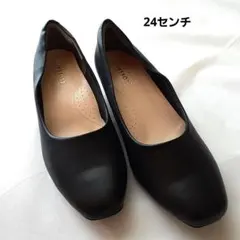 CLOSSH プレミアム ブラックパンプス　24センチ