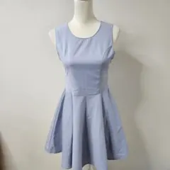 a.r.w ARROW ノースリーブ ミニ ワンピース【M】アロー 水色