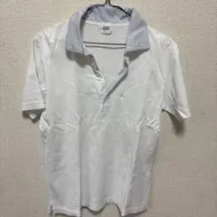 TAKEO KIKUCHI ポロシャツ ホワイト グレー