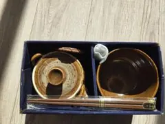 お茶漬けセット（茶碗、急須、小皿、箸、箸置き）