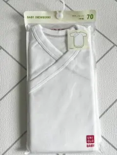【未開封】UNIQLO BABY ボディスーツ 半袖 70 ホワイト