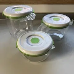 【新品未使用】FOSA フォーサ　真空保存容器 大中小　3点セット