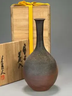 備前焼 鶴首徳利 天人窯 榊原清人 共箱 - メルカリ