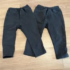 SIMPLE FREE パンツ 2枚セット ブラック