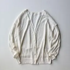 エミアトリエ　emmi atelier シアーカーディガン　白　ホワイトのサムネイル