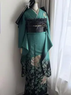 振袖 桜 金彩 ブラウン グラデーション 成人式 高級フルセット - メルカリ