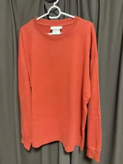 H&M 長袖カットソー オレンジ Lサイズ Tシャツのサムネイル