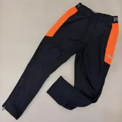 PUMA ロングパンツ　130cm 黒 オレンジ