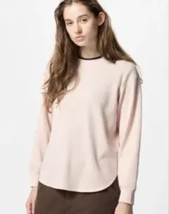 UNIQLO ワッフルクルーネックT