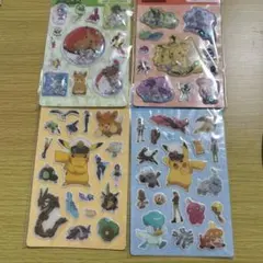 ポケモンキャラクターシール4枚セット