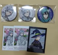 ツイステ　シルバー　マレウス　ツイステ展　缶バッチ　ランダムカード