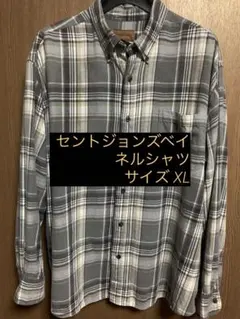 90s セントジョンズベイ　ネルシャツ　古着　USA古着 アメカジ