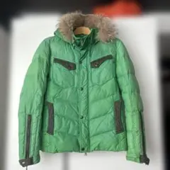 NICOLE CLUB FOR MEN グリーンダウンジャケット