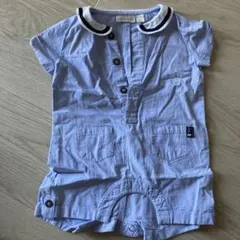 JoJo Maman Bebe 水色ロンパース 0-3ヶ月