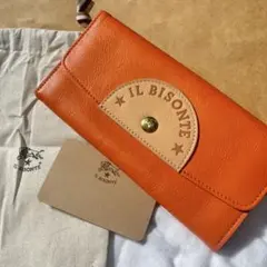 国内正規 限定 IL BISONTE ヌメサークル ロゴ イルビゾンテ 長財布