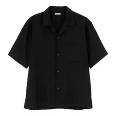 美品　GUブラックオープンカラーシャツ 半袖シャツのサムネイル