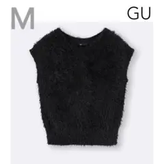 GU【今季美品】フェザーヤーンニットプルオーバー