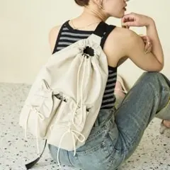 【美品】フリークスストア/エクトルectorギャザーリボンワンショルダー バッグ