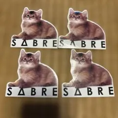 SABRE猫 ステッカー 4枚セット