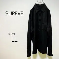 c0234【アベイル】長袖 シャツ テロテロ ＬＬ 総柄 光沢感のサムネイル