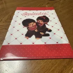 キャンドゥ　セリア　A5見開きクリアファイル　モンチッチ