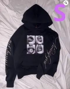 9090 girl rip print hoodie