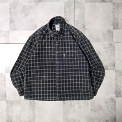 BHPC チェック ネルシャツ グレー ボタンダウン 古着 M ユニセックス