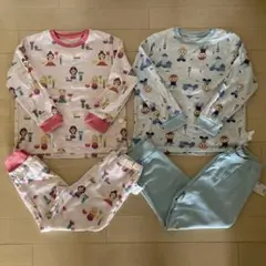 ユニクロ　プリンセス&アナと雪の女王長袖パジャマ２点セット