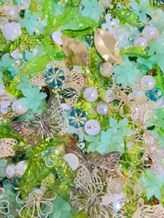 【5】ビーズ　チャーム　ハンドメイド　まとめ売り　詰め合わせ　春　夏　ピアス