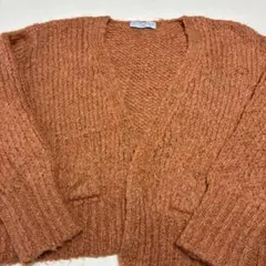 TRICOTS JEAN MARC オレンジニットカーディガン　未使用新品のサムネイル