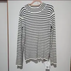 LEPSIM リブハイネックPO ボーダー　タグ付き新品です！