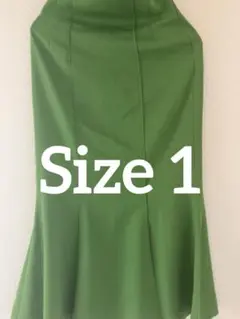 FRAY I.D グリーン size 1フレアロングスカート
