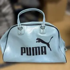 激レア 合皮 大容量 PUMA 水色 ボストンバッグ 最終値引き‼️