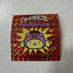 【新品未使用】サンリオ　ブタメンコラボ　ポムポムプリンキラキラステッカー