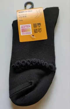 HEATTECH ブラックソックス 23-25cm