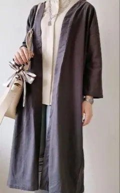 aimoha ロングカーディガン　ダークグレーのサムネイル