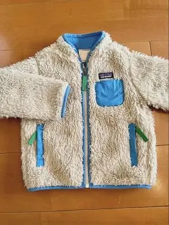 Patagonia キッズ　ベビー　2T 100 レトロx ボアフリース　水色