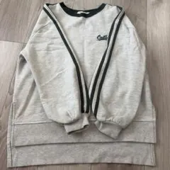 ロゴ入り 長袖トレーナー グレー